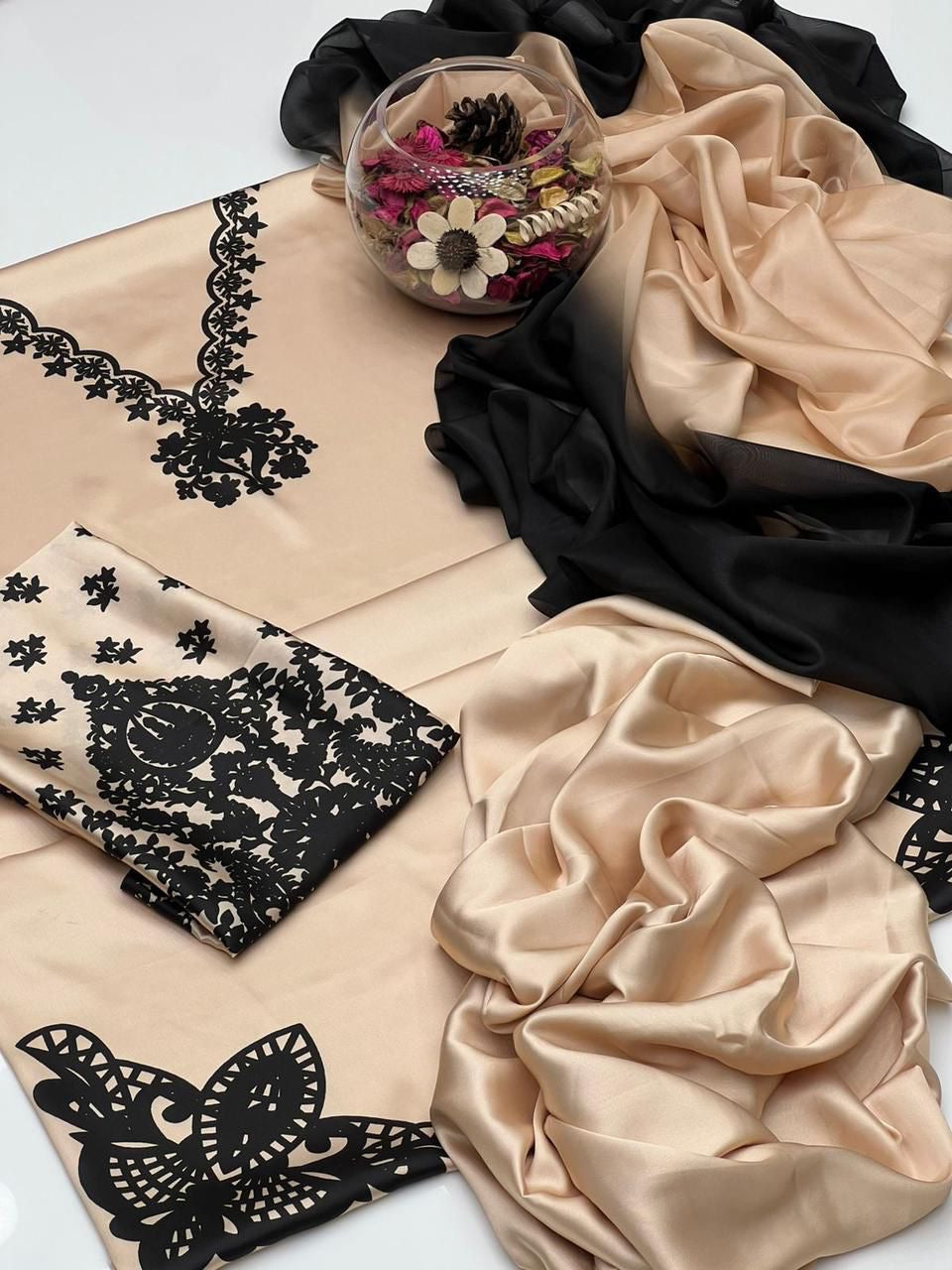 DIGITAL PRINT SHALMOZE SILK 3 PCS