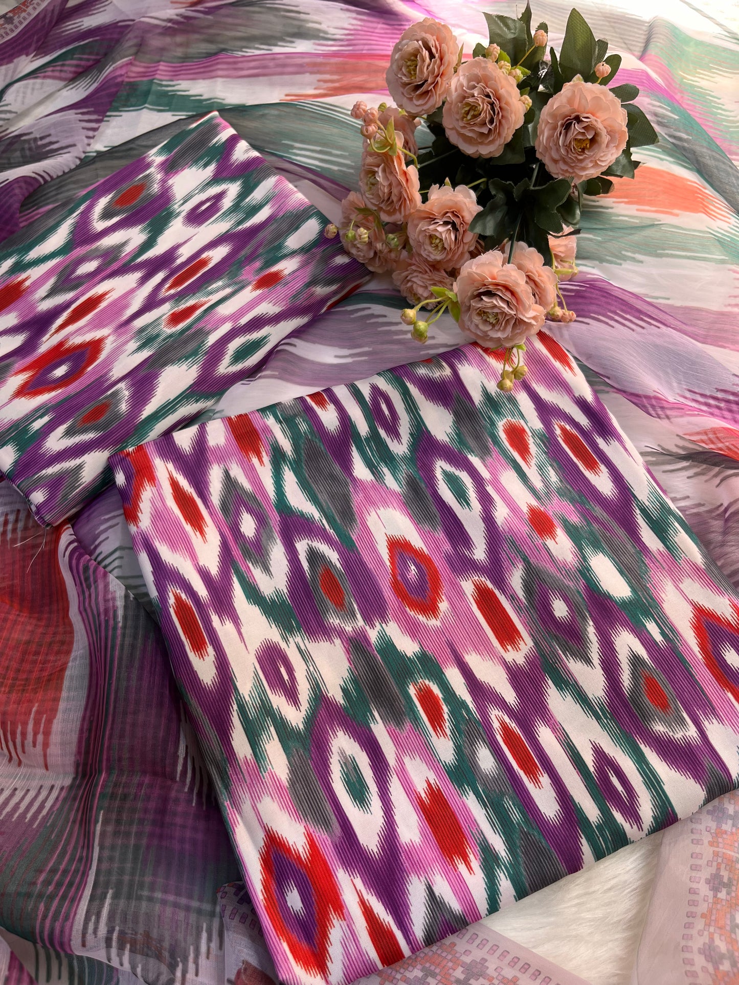 SWISS LAWN Unstich 3pcs ( purple )