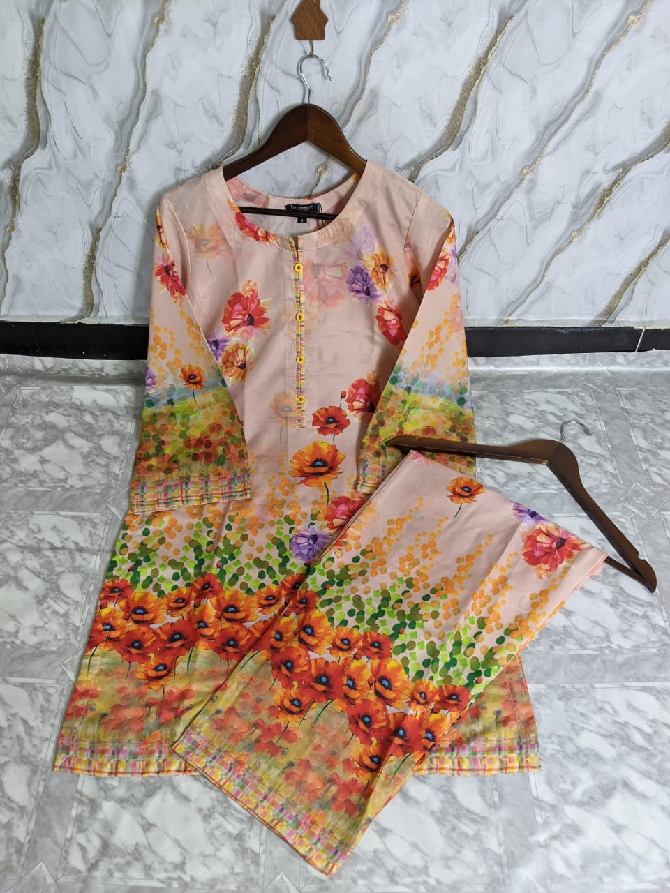 Swiss lawn stitch (2 piece ) dress
