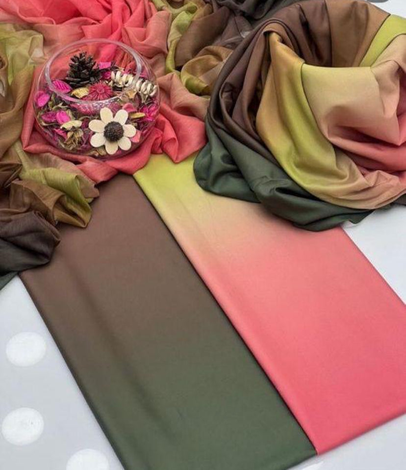 DIGITAL PRINT SHALMOZE SILK 3 PCS