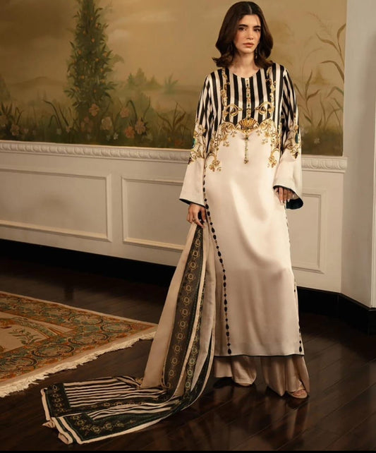 DIGITAL PRINT SHALMOZE SILK 3 PCS