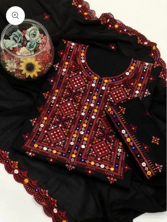 BALOCHI GALA DAMUN PURE LAWN 3 pec
