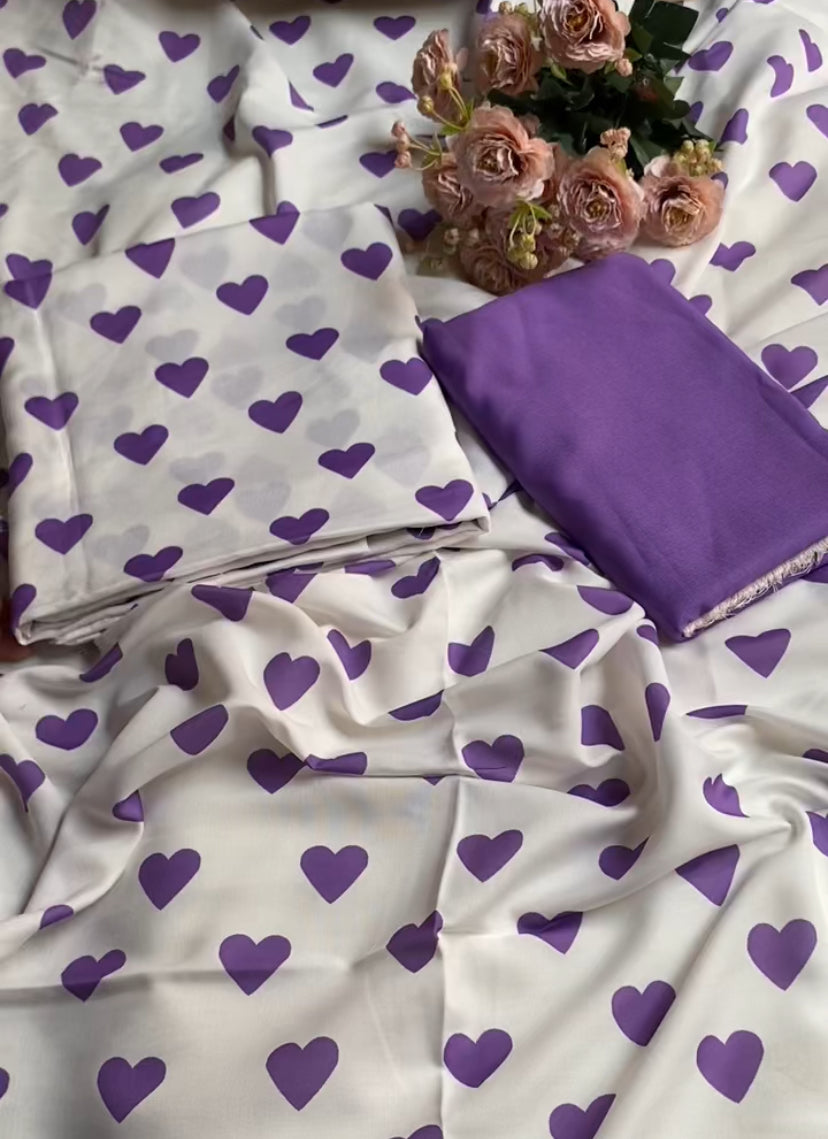 SWISS LAWN Unstich 2pec ( PURPLE HEART )