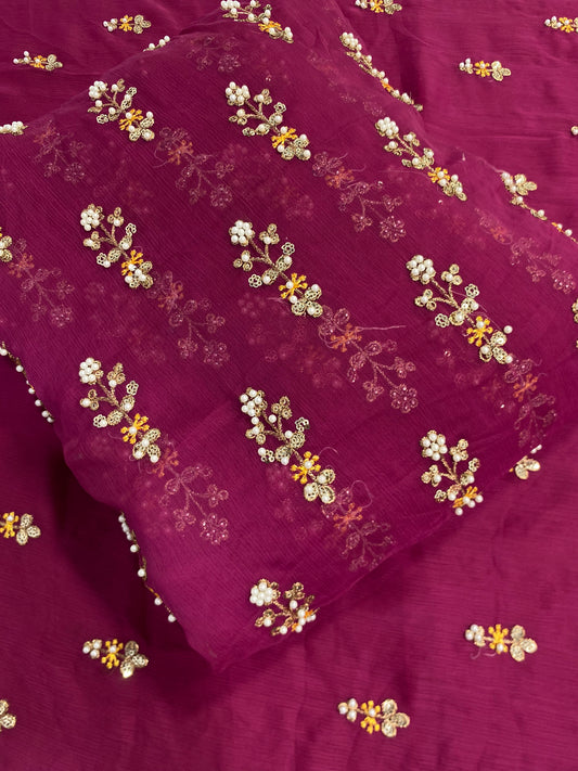 FLOWER PULLS BUNCH CHIFFON [ ATISHI] 3 pec