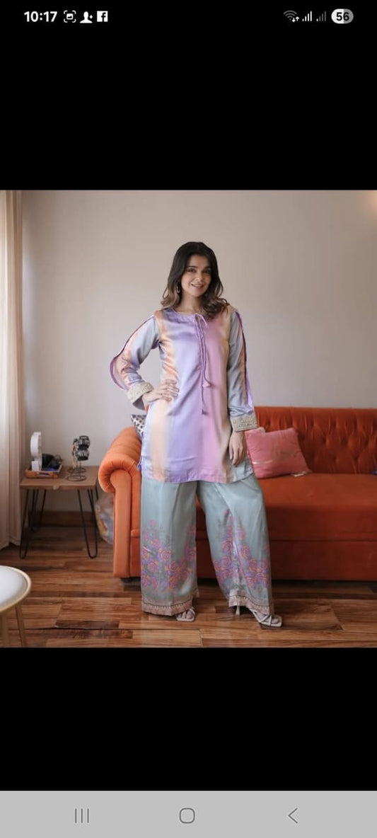 DIGITAL PRINT SHALMOZE SILK 3 PCS