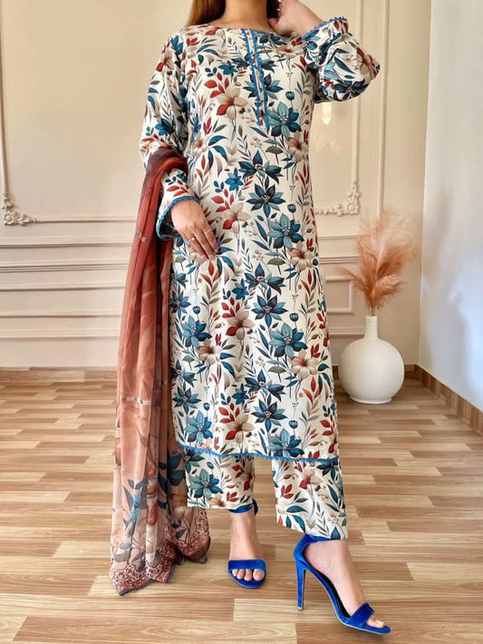 SWISS LAWN Unstich 3pcs ( MULTI )