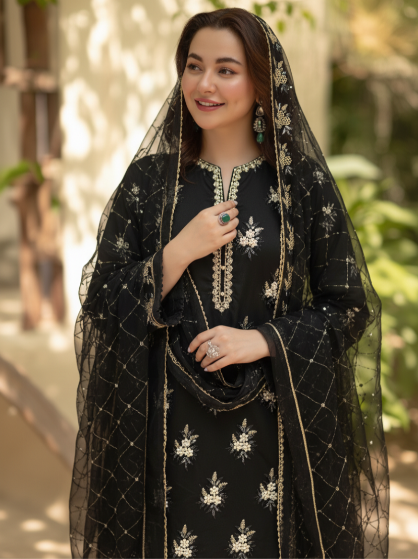 CHIFFON PULLS BUNCH [ black ]