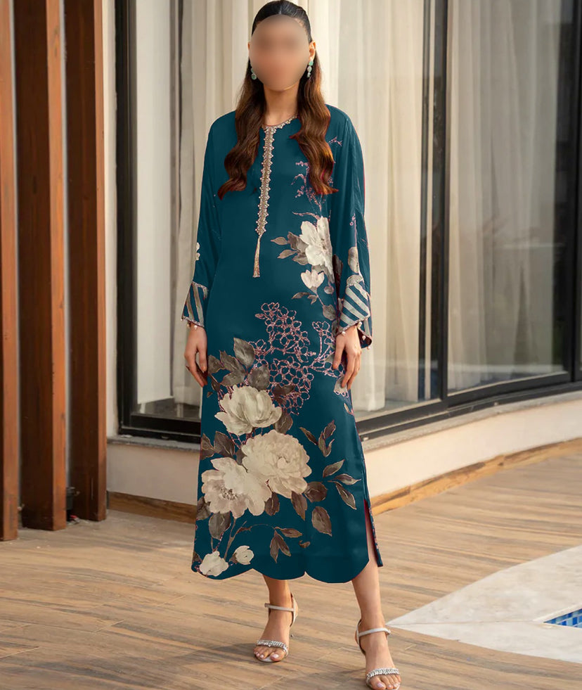 DIGITAL PRINT SHALMOZE SILK 3 PCS