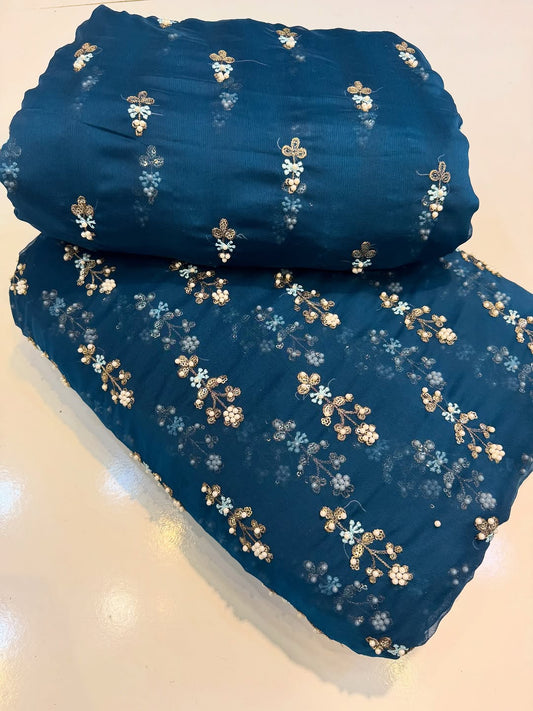 FLOWER PULLS BUNCH CHIFFON [ ZINK] 3 pec