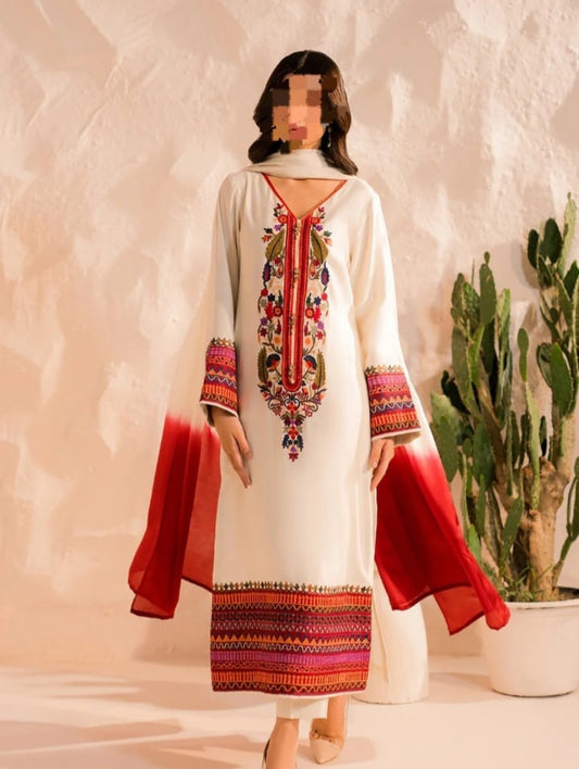 DIGITAL PRINT SHALMOZE SILK 3 PCS