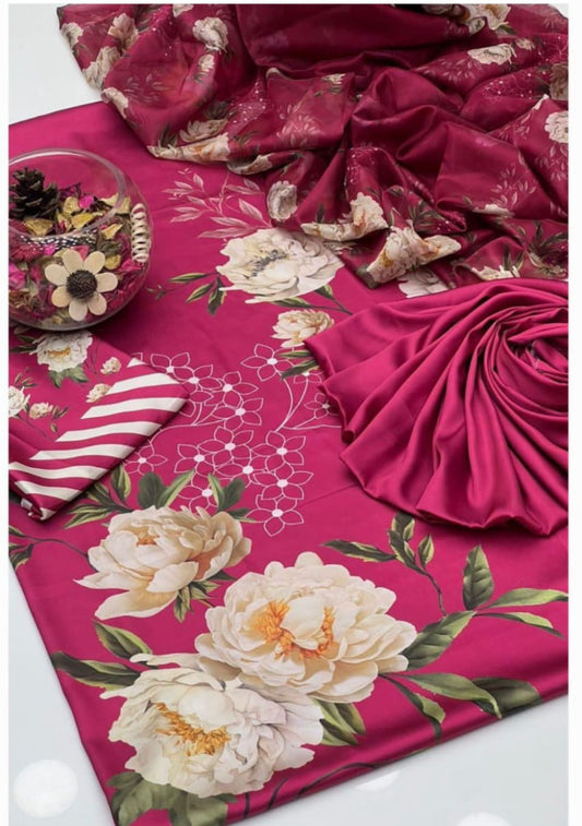 DIGITAL PRINT SHALMOZE SILK 3 PCS