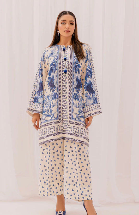 Digital print silk unstich 3pcs