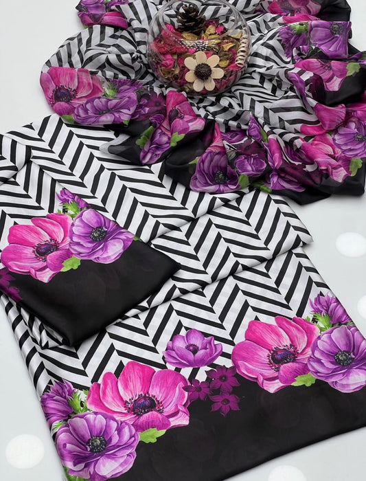 DIGITAL PRINT SHALMOZE SILK 3 PCS
