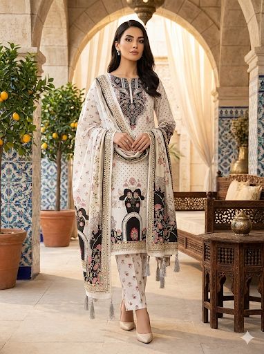 LUXURY SILK HAND MADE 3-pec