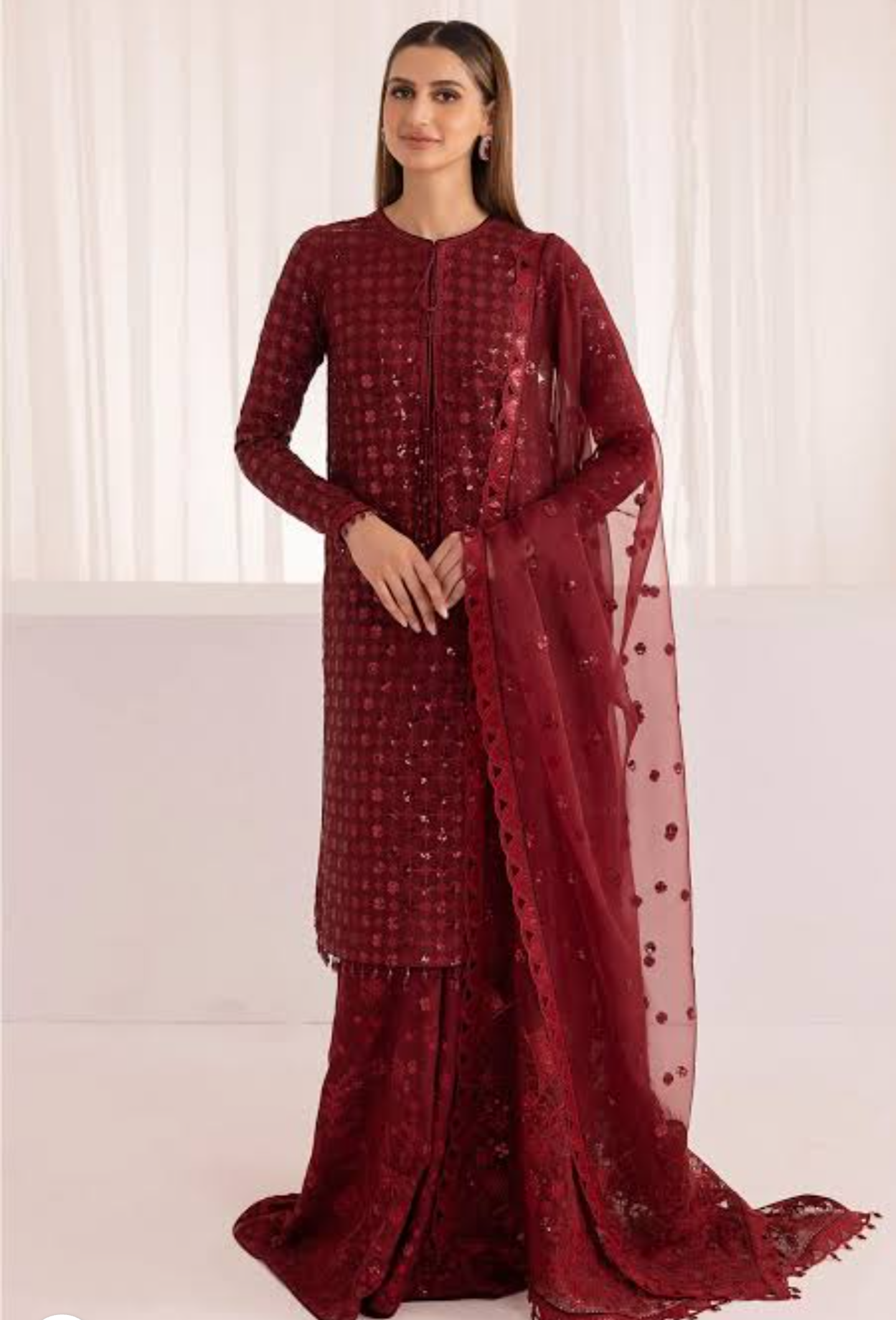 Baroque Maroon Formal Collection - Replica