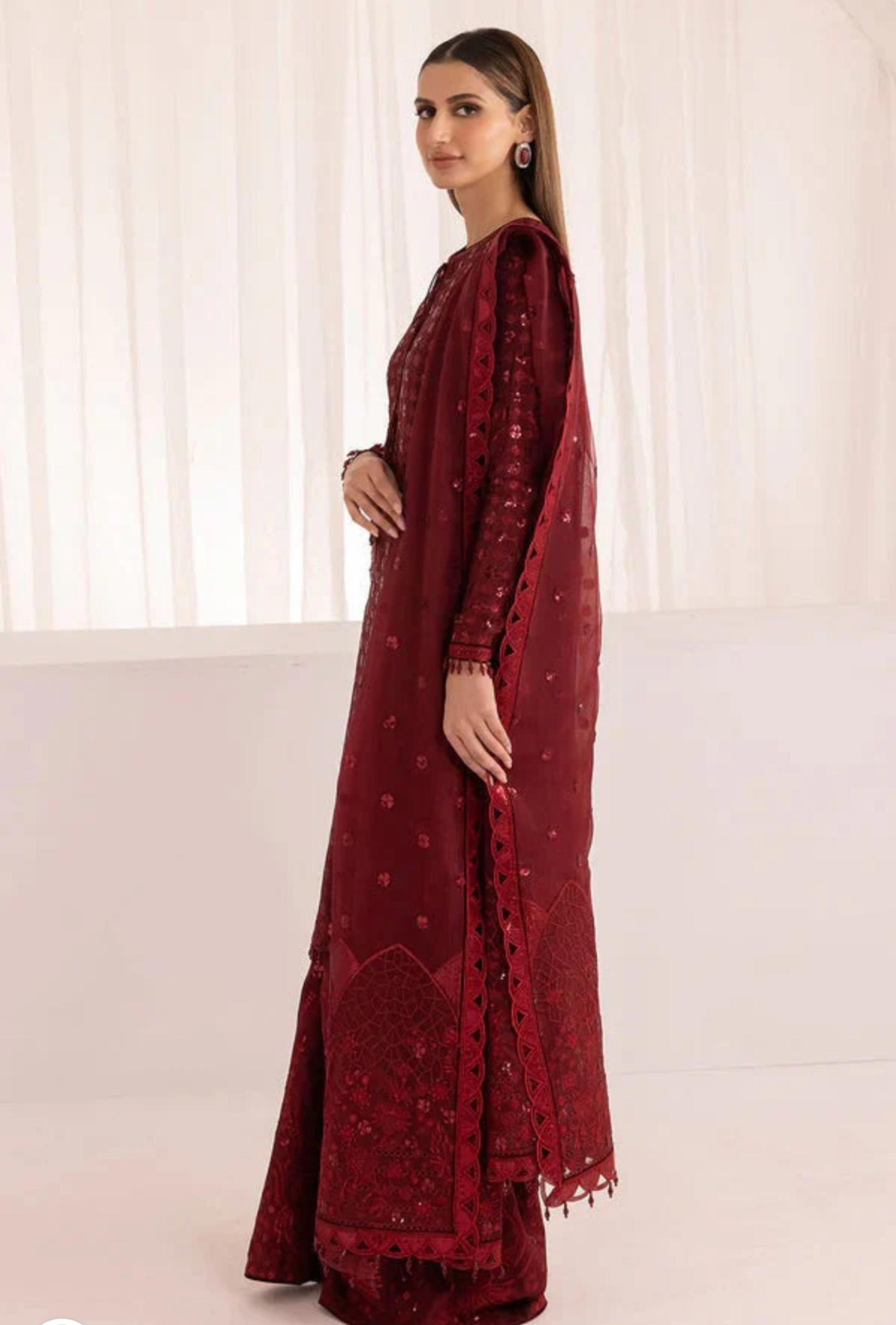 Baroque Maroon Formal Collection - Replica