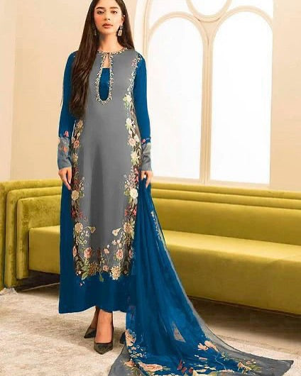 DIGITAL PRINT SHALMOZE SILK 3 PCS