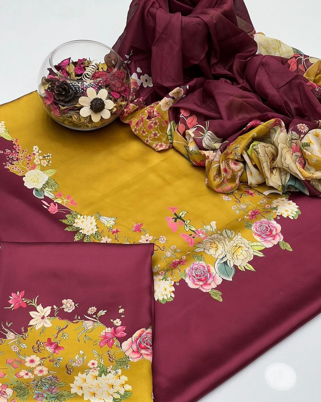 DIGITAL PRINT SHALMOZE SILK 3 PCS