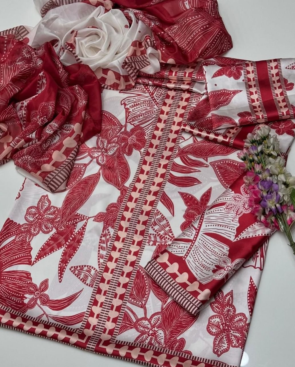 DIGITAL PRINT SHALMOZE SILK 3 PCS